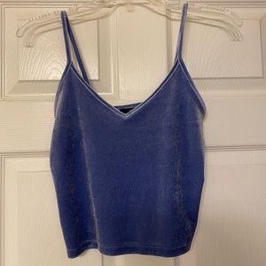 Velvet crop top